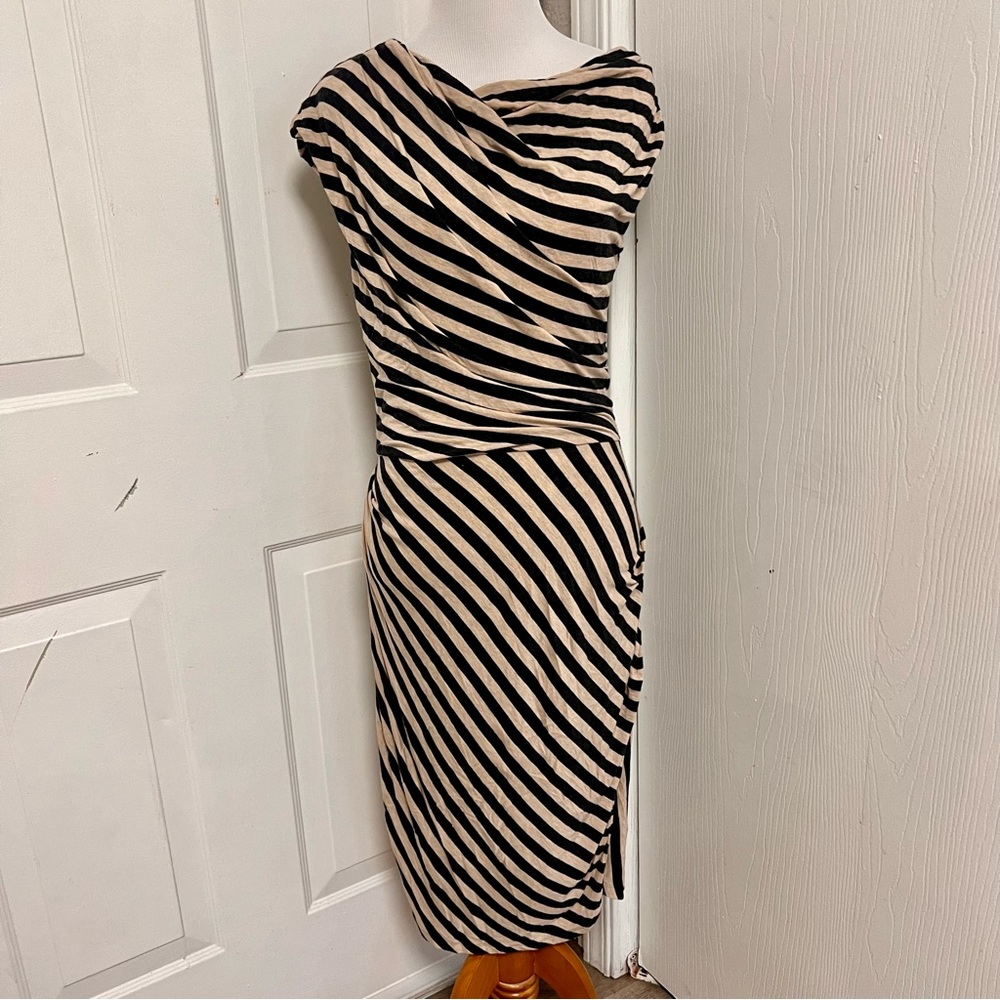 Bordeaux Striped Dress G3